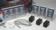 4 Door Illuminated Billet 5-wire Pow Win Switches